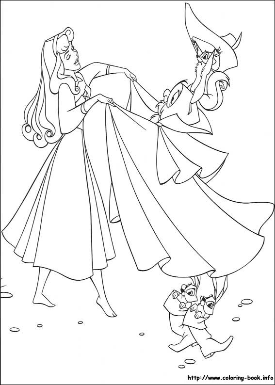 Sleeping Beauty coloring picture